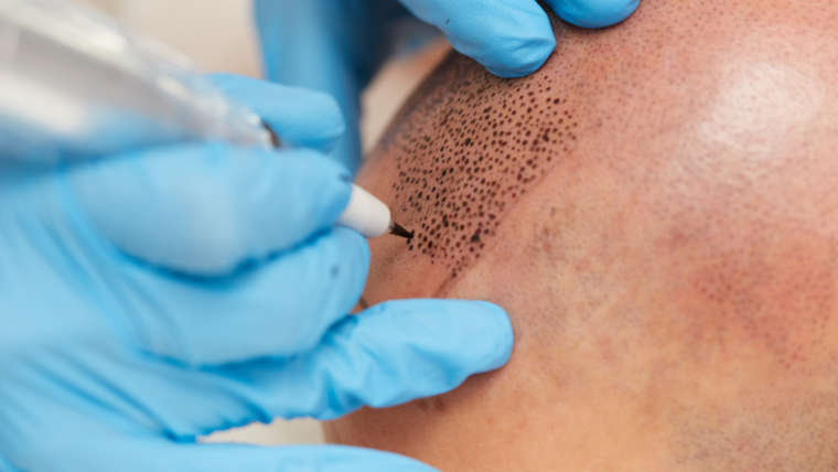 Follicraft scalp micropigmentation at wor with big follicles